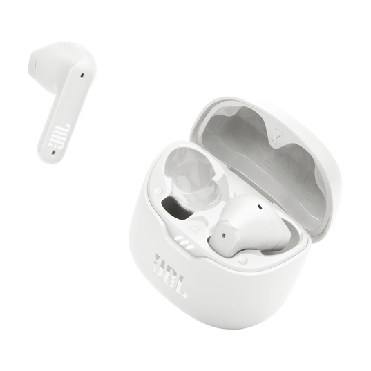 JBL Tune Flex - White - True wireless Noise Cancelling earbuds - Front